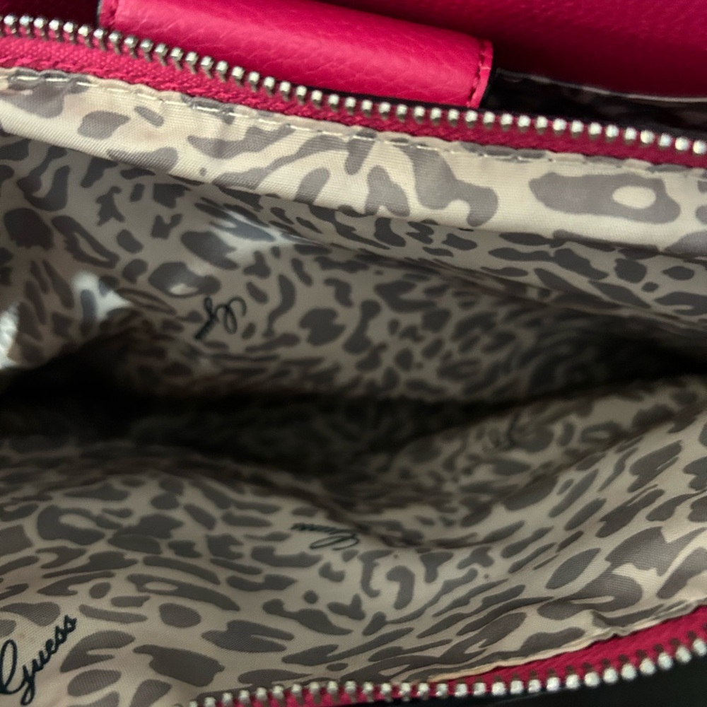 Guess Pink and Tan Satchel - Picture 8 of 16